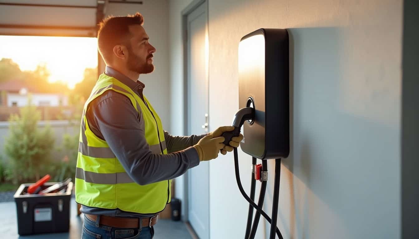 Électricien en intervention pour l