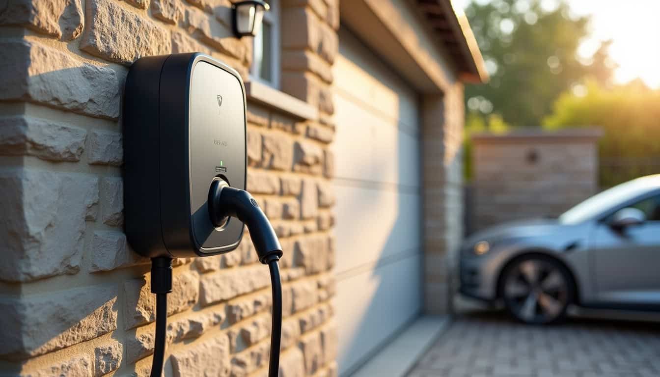 Emplacement idéal pour une borne de recharge dans un garage à Villiers-en-Plaine
