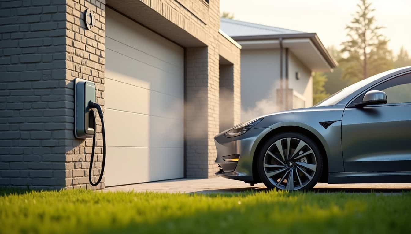 Emplacement idéal pour une borne de recharge murale à l