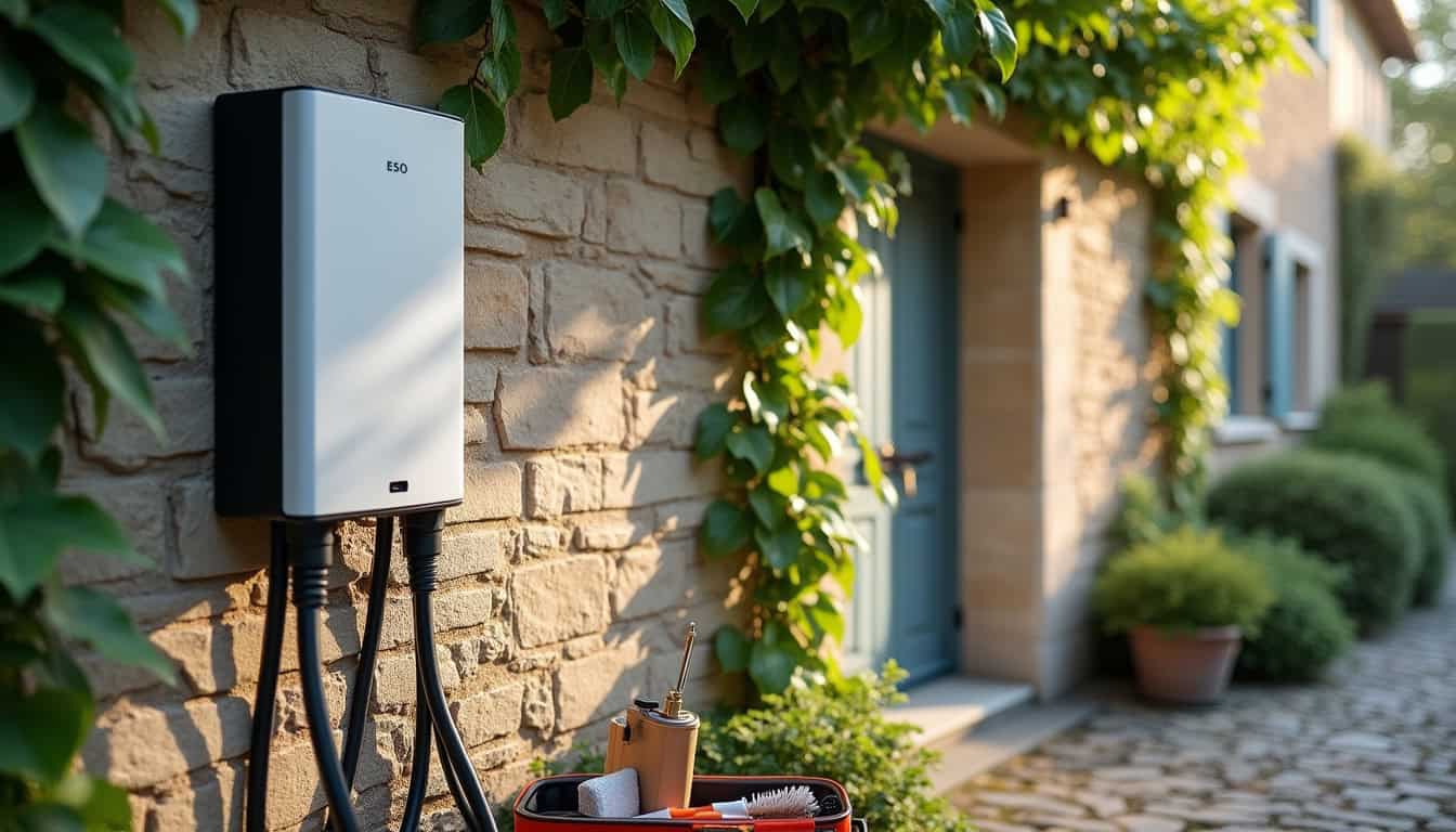 Entretien d'une borne de recharge électrique à Saint-Germain-de-Prinçay
