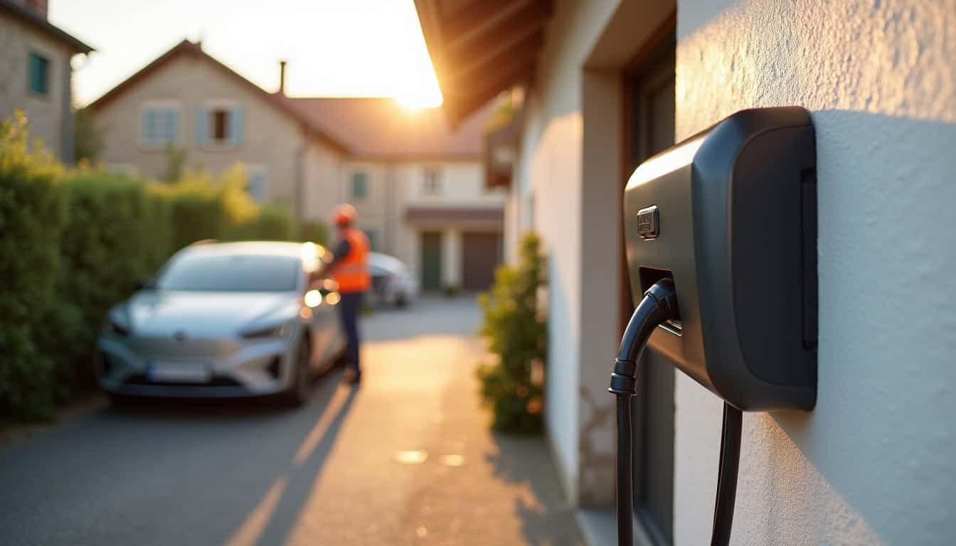 Étapes d'installation d'une borne électrique à Sébazac-Concourès