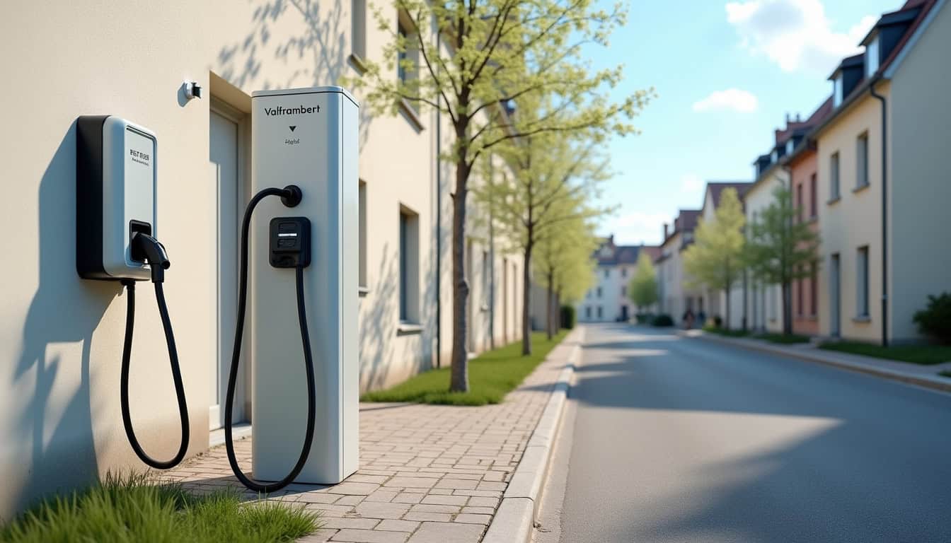 Illustration des différents types de bornes de recharge électrique disponibles à Valframbert