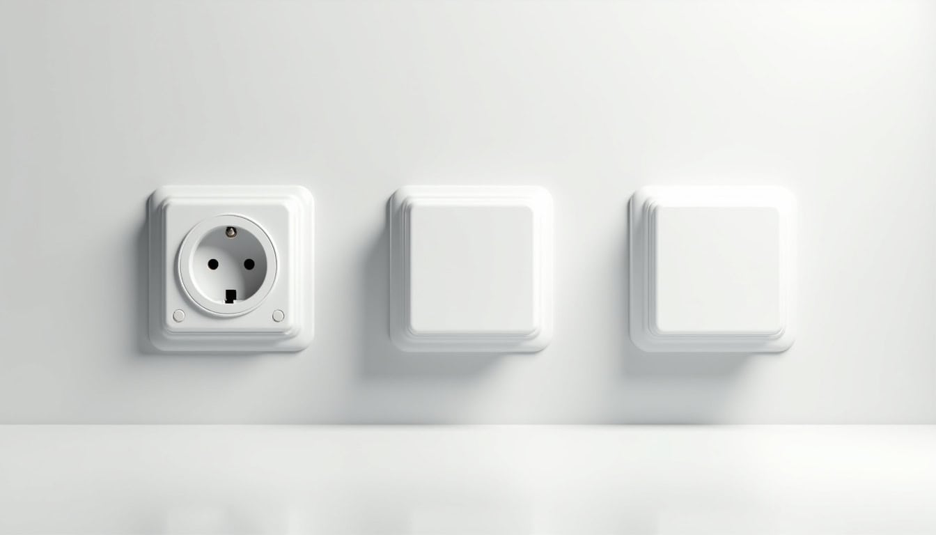 Illustration des différents types de bornes de recharge: prise renforcée, wallbox monophasée et triphasée