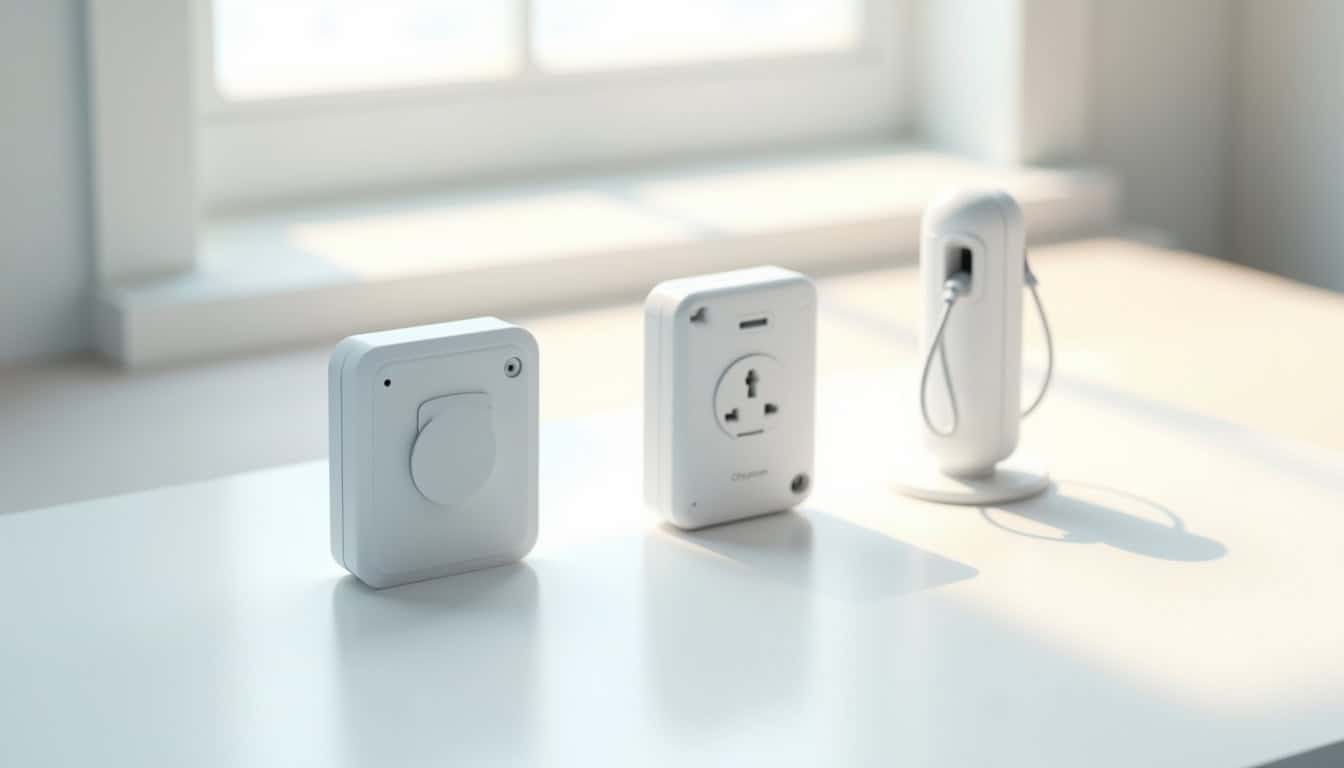 Illustration des différents types de bornes de recharge: wallbox, prise renforcée et borne publique
