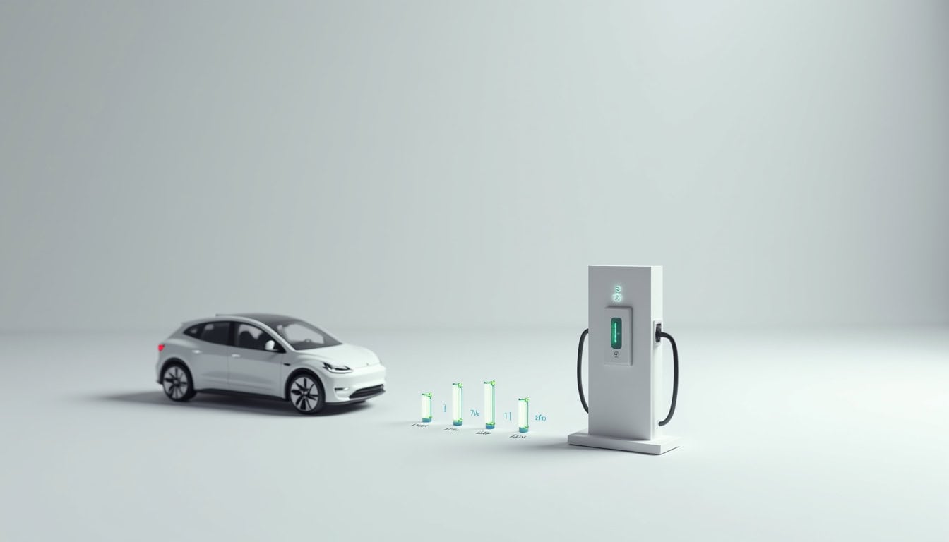 Infographie comparant les temps de recharge selon la puissance de la borne et le modèle de véhicule