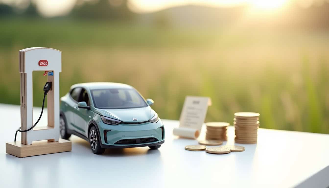 Infographie illustrant les aides disponibles pour l’installation d’une borne de recharge
