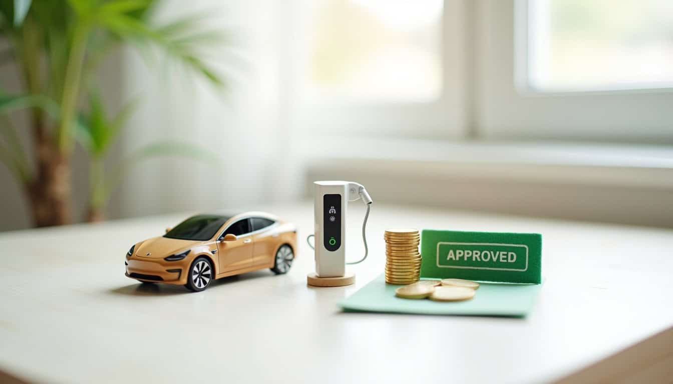 Infographie illustrant les aides financières disponibles pour l’installation d’une borne de recharge électrique en 2026