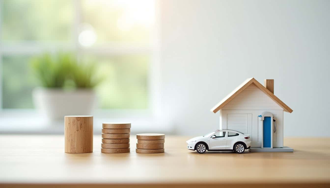Infographie illustrant les aides financières disponibles pour l'installation d'une borne électrique à Luant