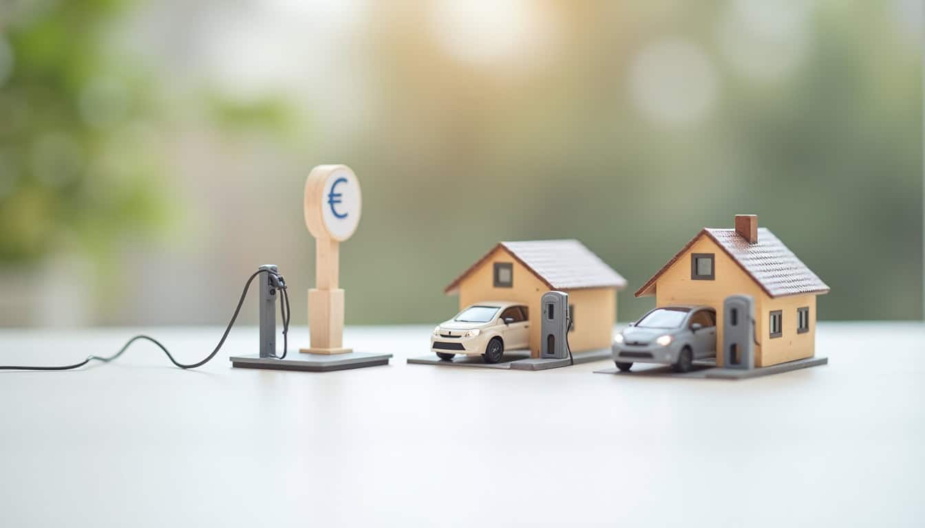 Infographie illustrant les aides financières pour l'installation d'une borne de recharge à Servaville-Salmonville