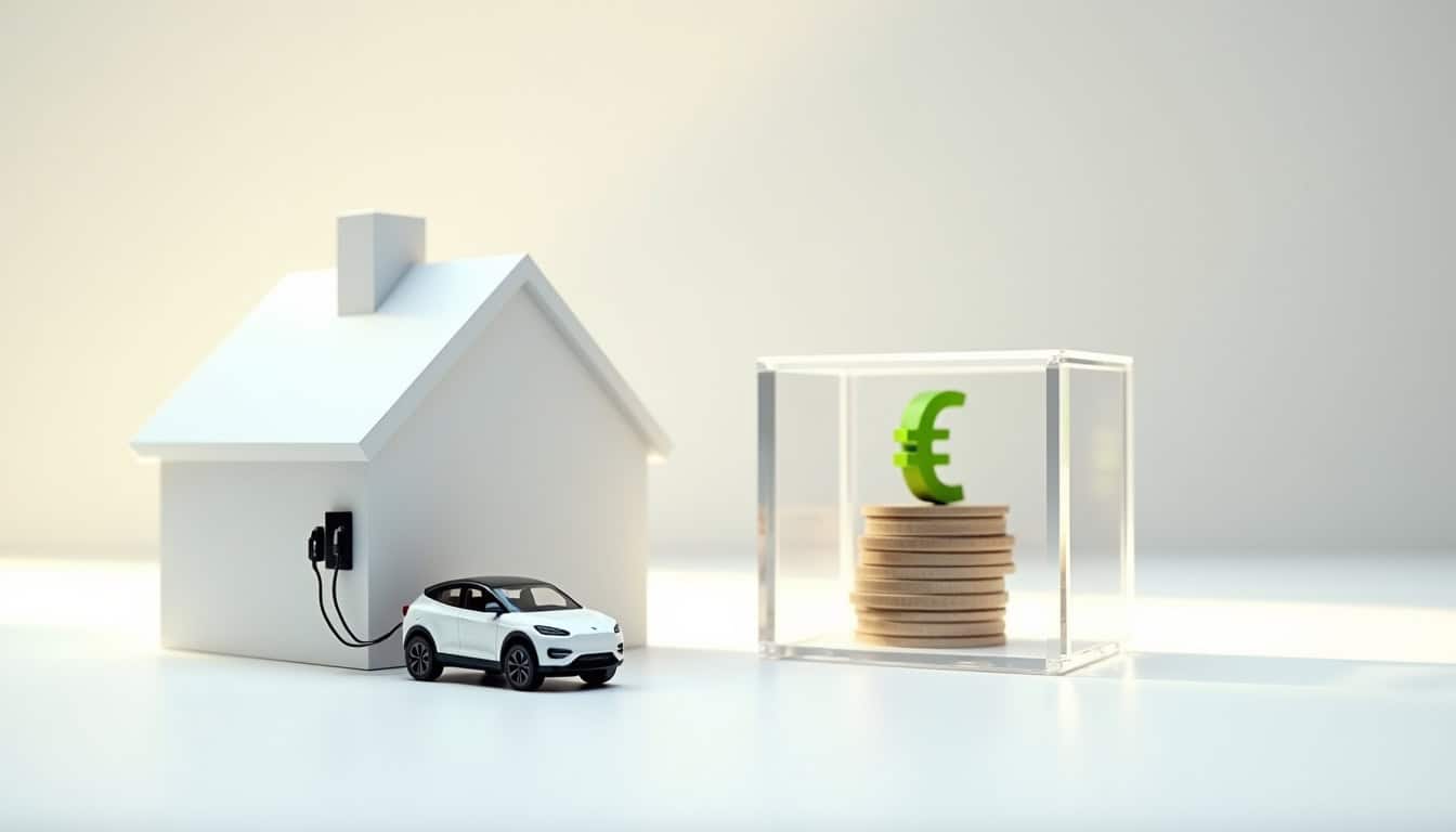 Infographie illustrant les aides financières pour l'installation d'une borne de recharge électrique à Darnétal