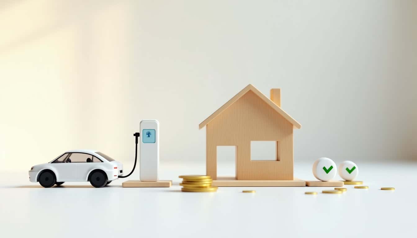 Infographie illustrant les aides financières pour l'installation d'une borne de recharge électrique en France en 2026