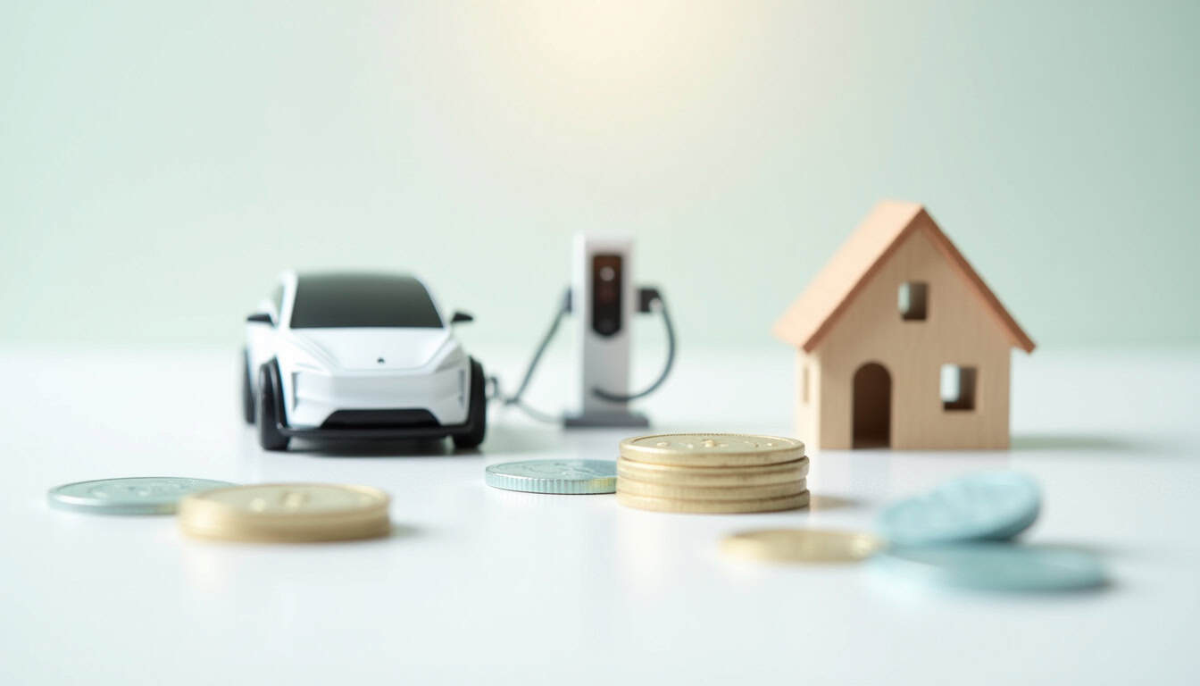 Infographie illustrant les aides financières pour l'installation d'une borne de recharge électrique