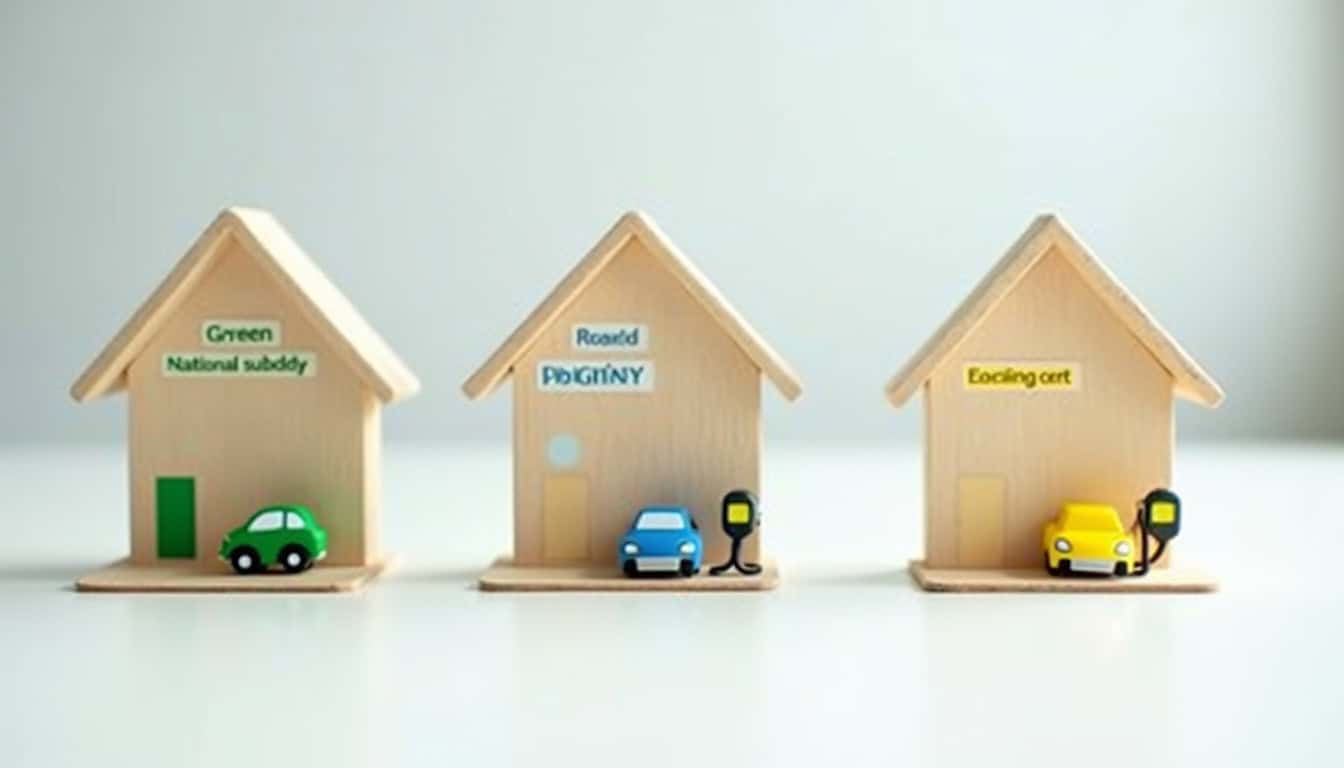 Infographie illustrant les aides pour l'installation d'une borne de recharge électrique en 2026