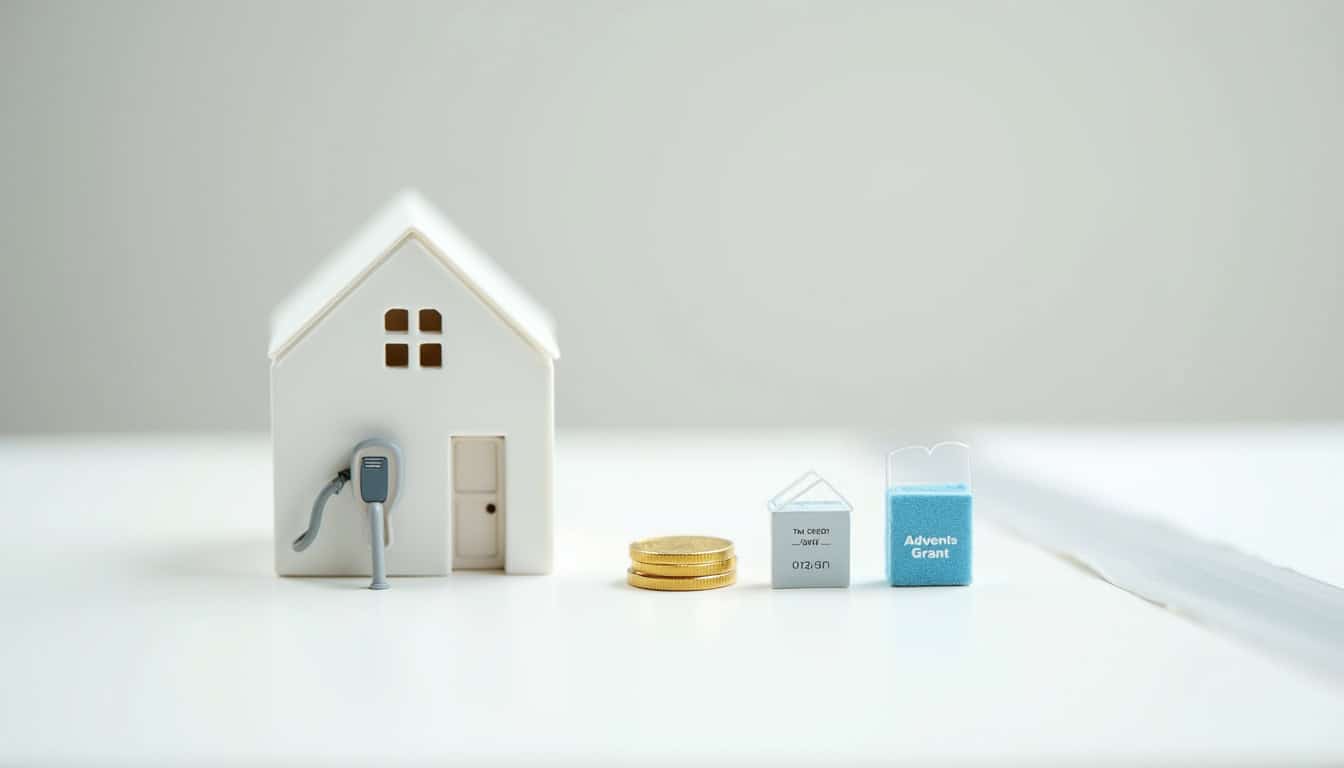Infographie illustrant les différentes aides financières pour l'installation d'une borne de recharge à Rions: crédit d'impôt, TVA réduite, prime Advenir