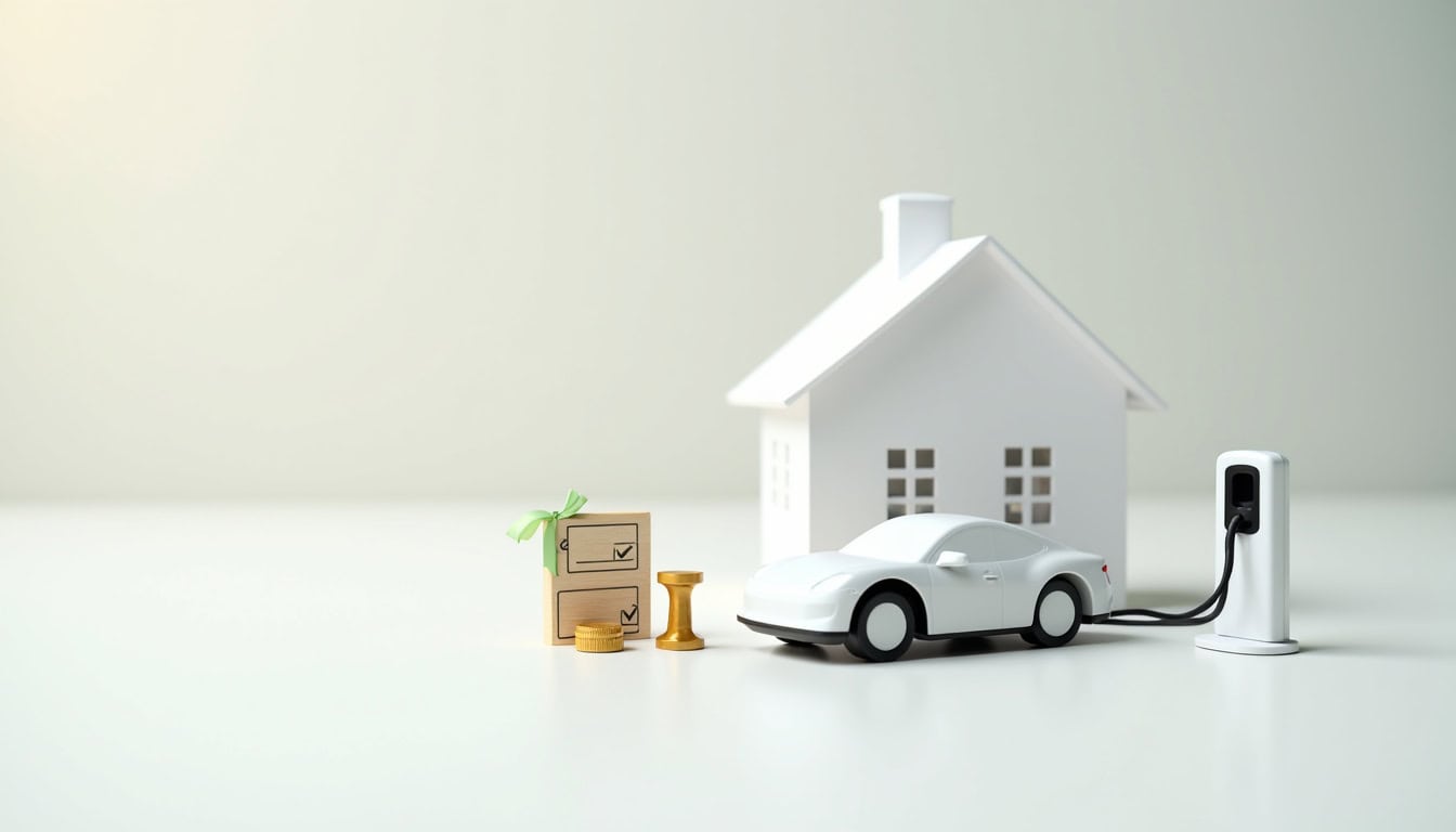 Infographie illustrant les différentes aides financières pour l'installation d'une borne électrique à Coutances