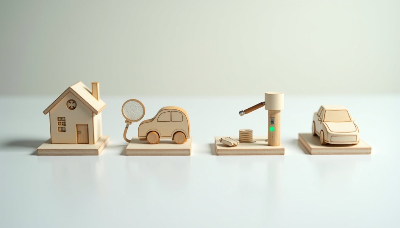 Infographie illustrant les étapes d'installation d'une borne de recharge électrique: diagnostic, choix, pose, test