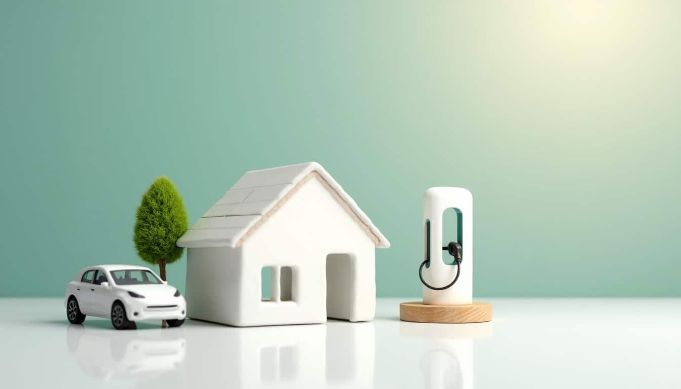 Infographie présentant les différentes aides financières pour l'installation d'une borne de recharge: TVA à 5,5 %, prime ADVENIR, aides locales