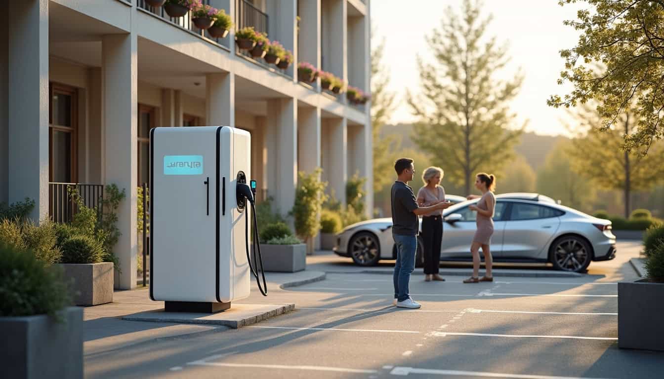 Installation de bornes de recharge en milieu de copropriété à Évian-les-Bains