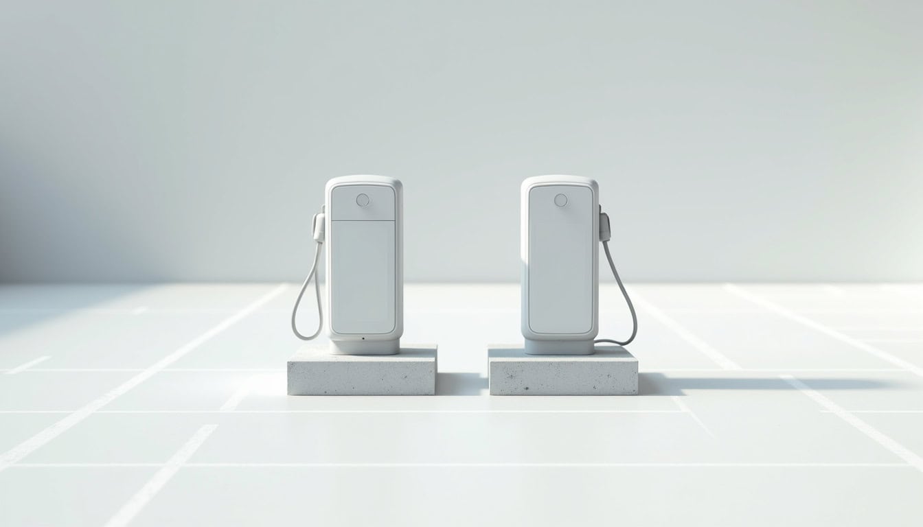 Installation de bornes de recharge sur un parking d