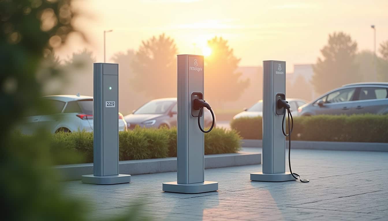 Installation de plusieurs bornes de recharge pour une entreprise à Mollégès