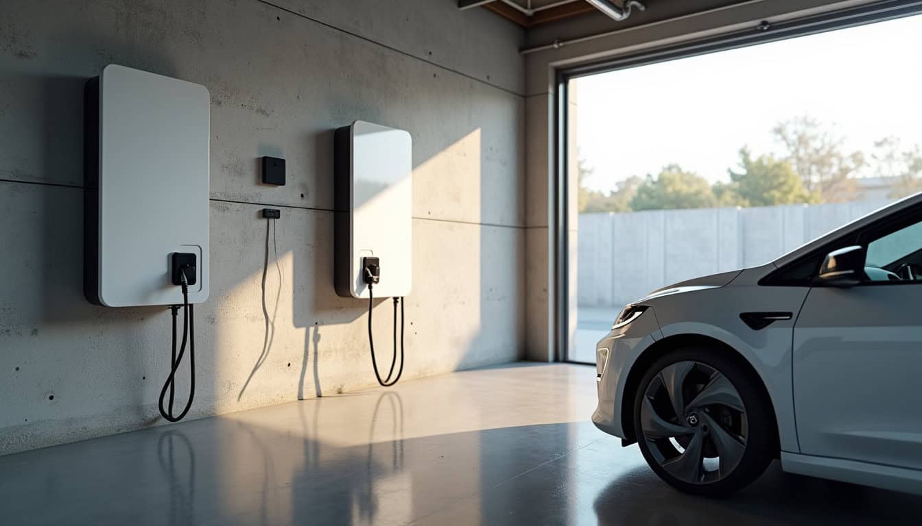 Installation d'une borne de recharge à l'intérieur d'un garage privé à Longuyon