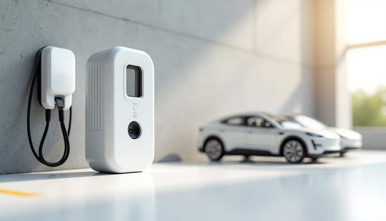 Installation d'une borne de recharge collective dans un parking d'immeuble à Lans-en-Vercors