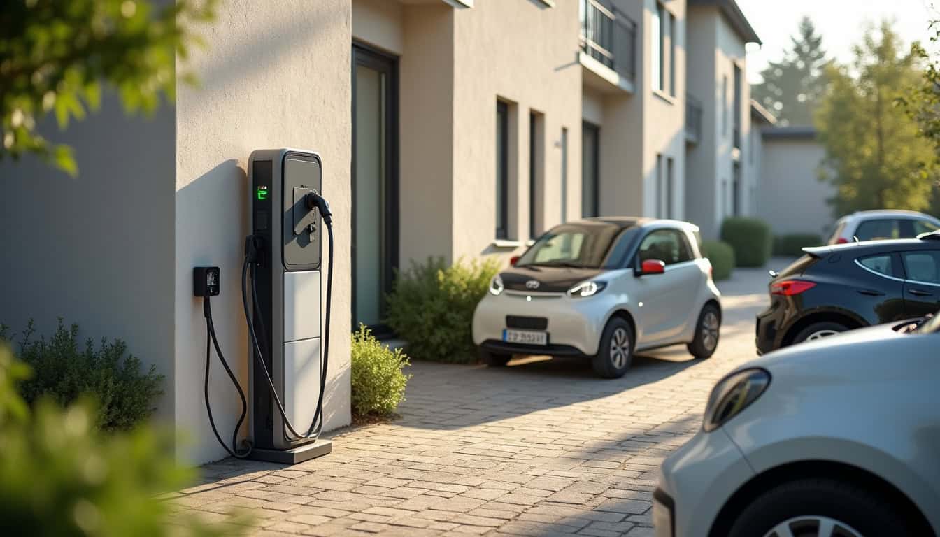 Installation d'une borne de recharge collective dans une copropriété à Husseren-Wesserling