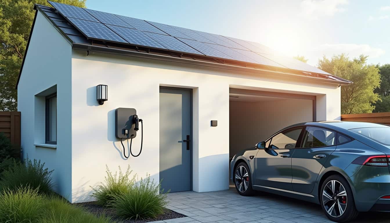 Installation d'une borne de recharge couplée à des panneaux solaires photovoltaïques à Montauban