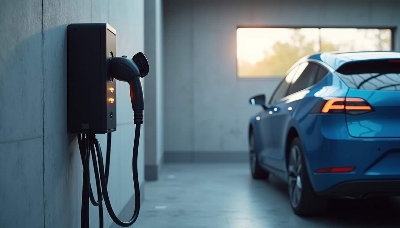 Installation d'une borne de recharge dans un garage à Widensolen