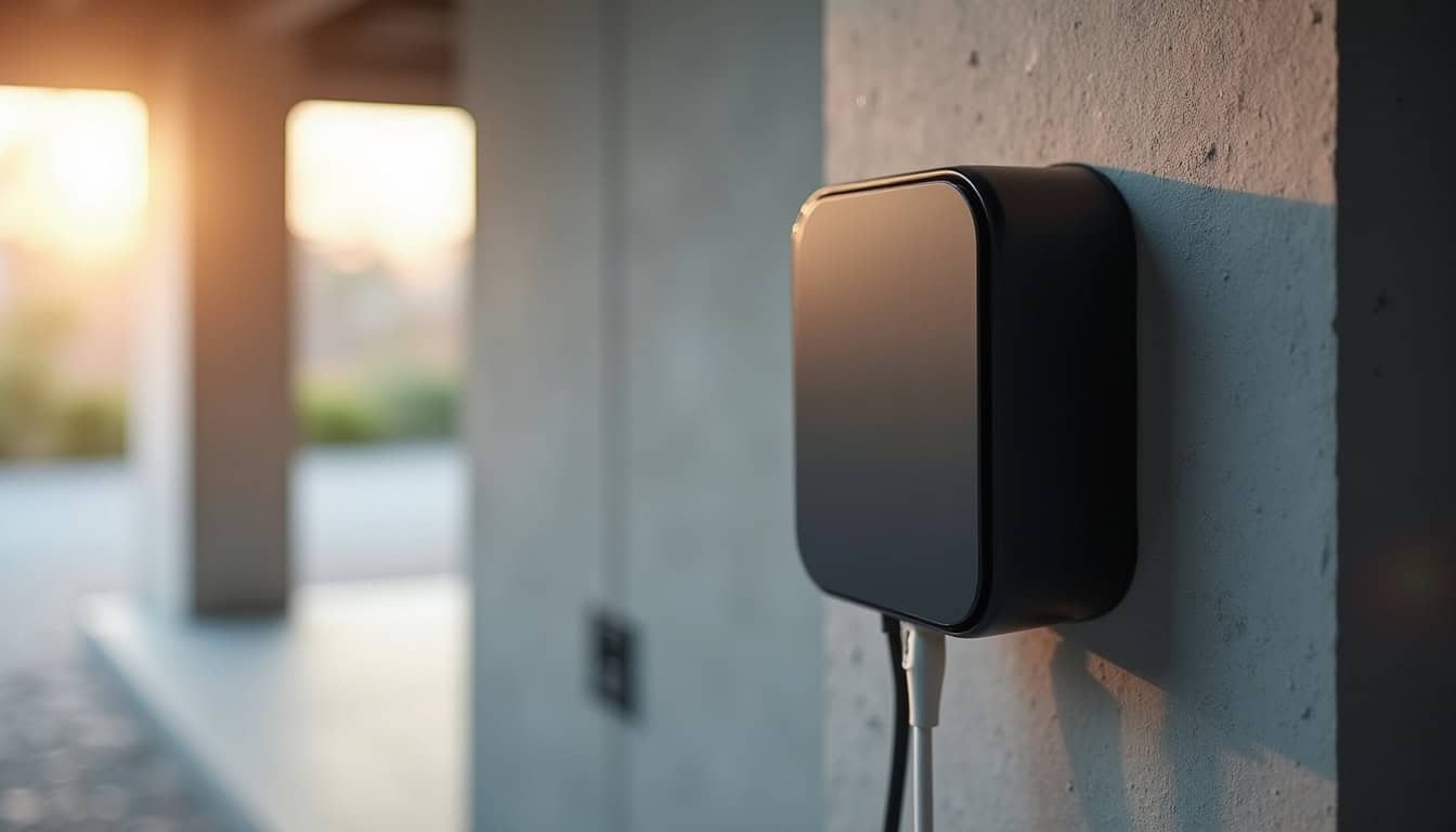 Installation d'une borne de recharge dans un garage de maison à Râches
