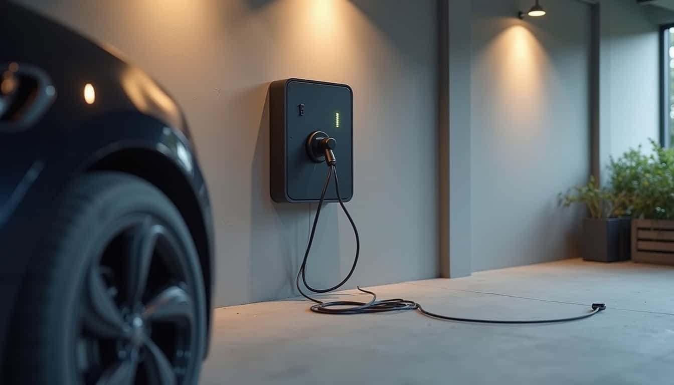 Installation d'une borne de recharge dans un garage privé à Huningue