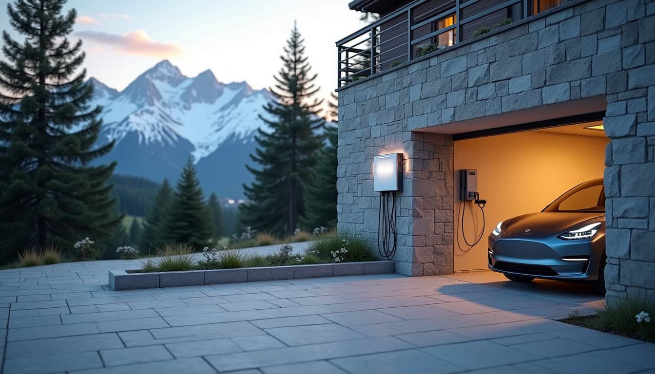 Installation d'une borne de recharge dans un garage privé à Loisin, Haute-Savoie