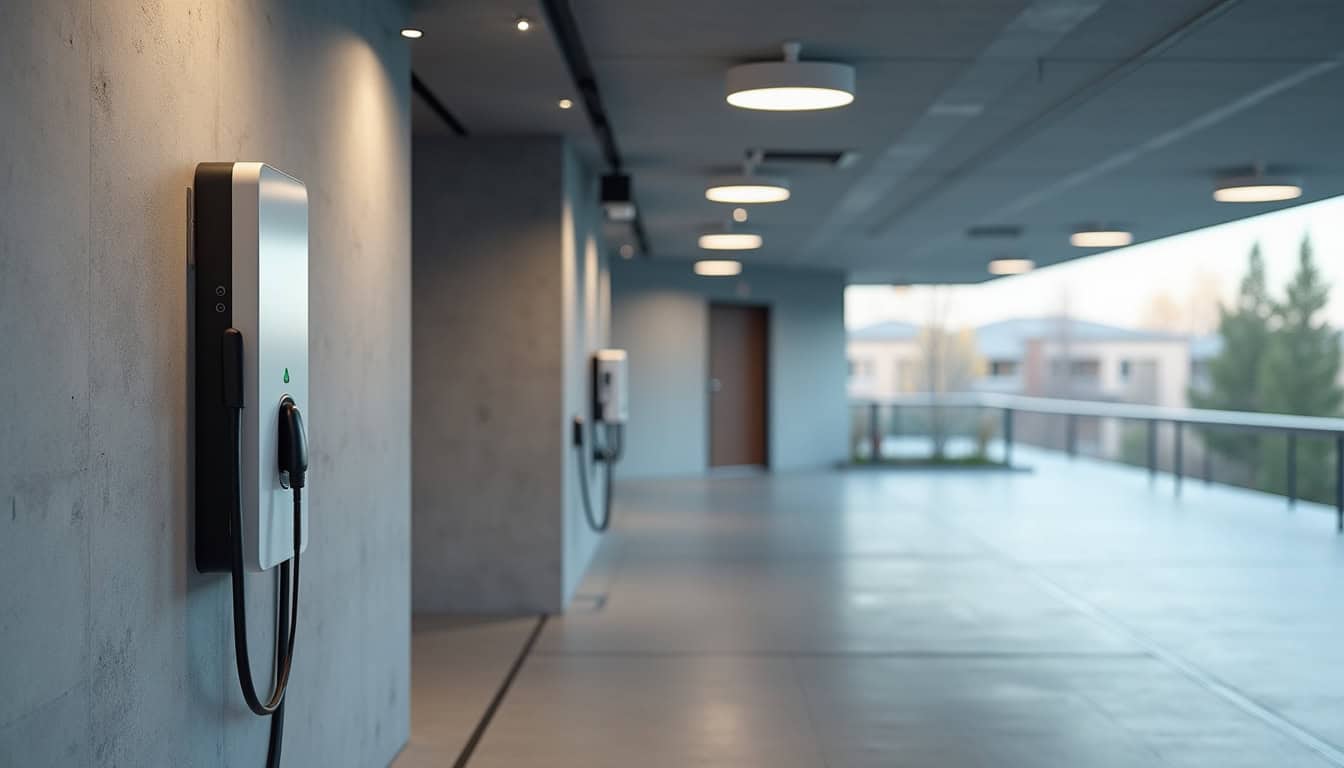 Installation d'une borne de recharge dans un parc de stationnement de copropriété à Tourbes