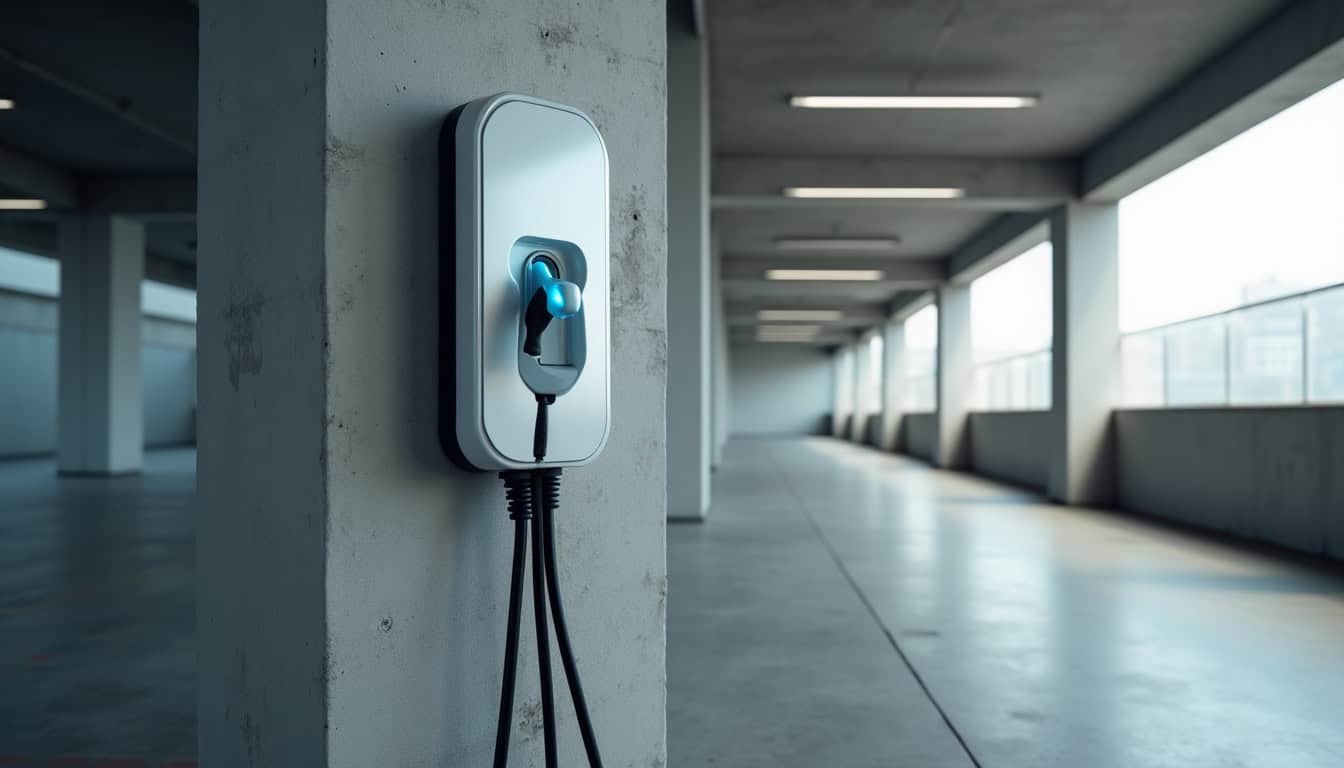 Installation d'une borne de recharge dans un parking de copropriété à Abilly
