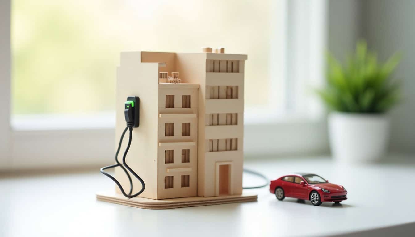 Installation d'une borne de recharge dans un parking de copropriété à Billère