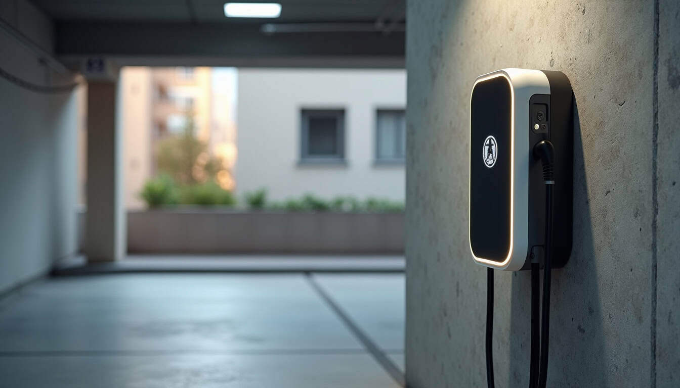 Installation d'une borne de recharge dans un parking de copropriété à Geudertheim