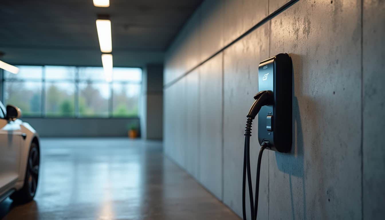 Installation d'une borne de recharge dans un parking de copropriété à Grignols