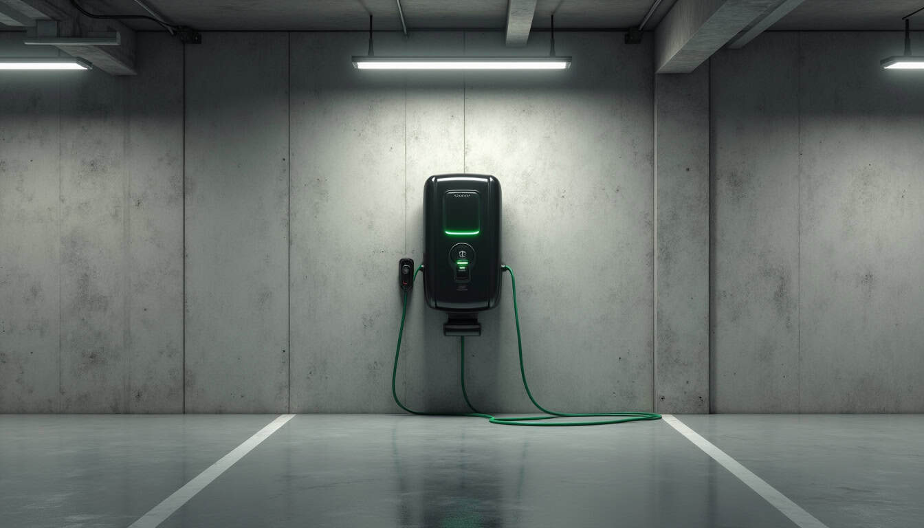 Installation d'une borne de recharge dans un parking de copropriété à Molinet