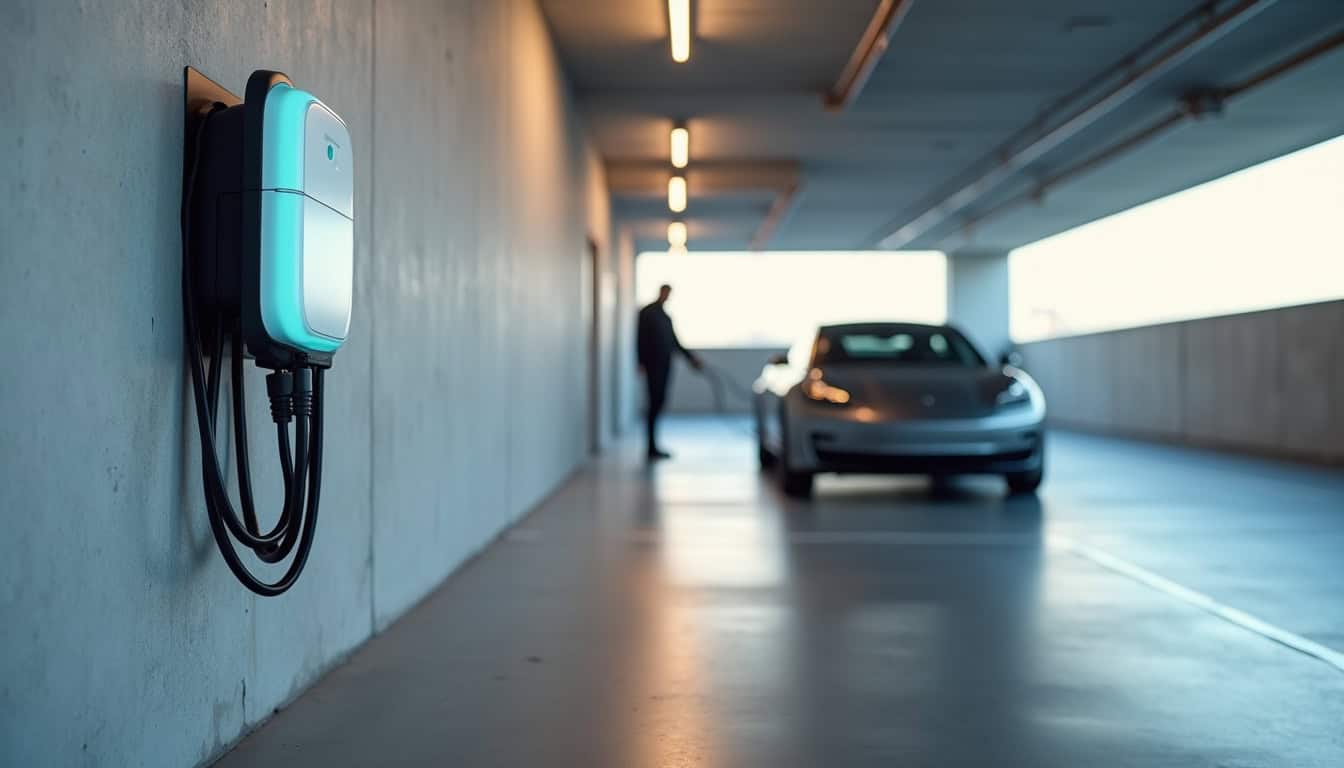 Installation d'une borne de recharge dans un parking de copropriété à Mont-Bernanchon