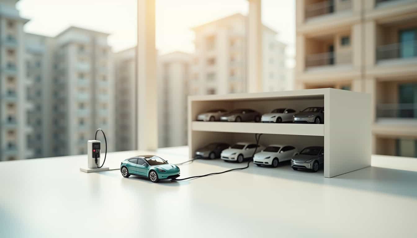 Installation d'une borne de recharge dans un parking de copropriété