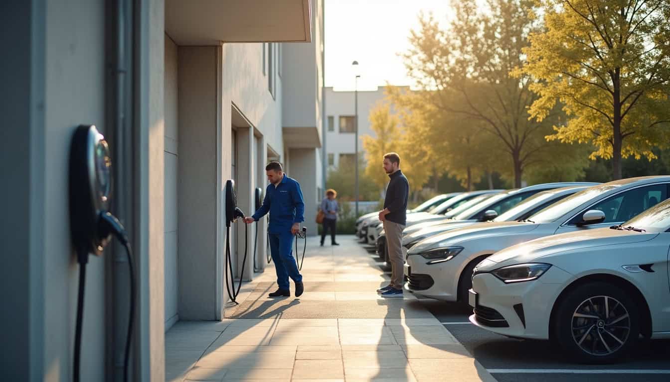 Installation d'une borne de recharge dans une copropriété à Cerizay