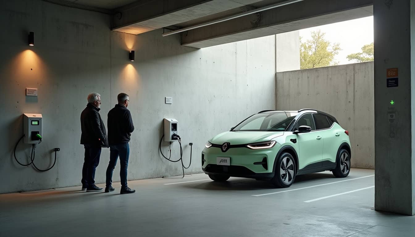 Installation d'une borne de recharge dans une copropriété à Saint-Égrève