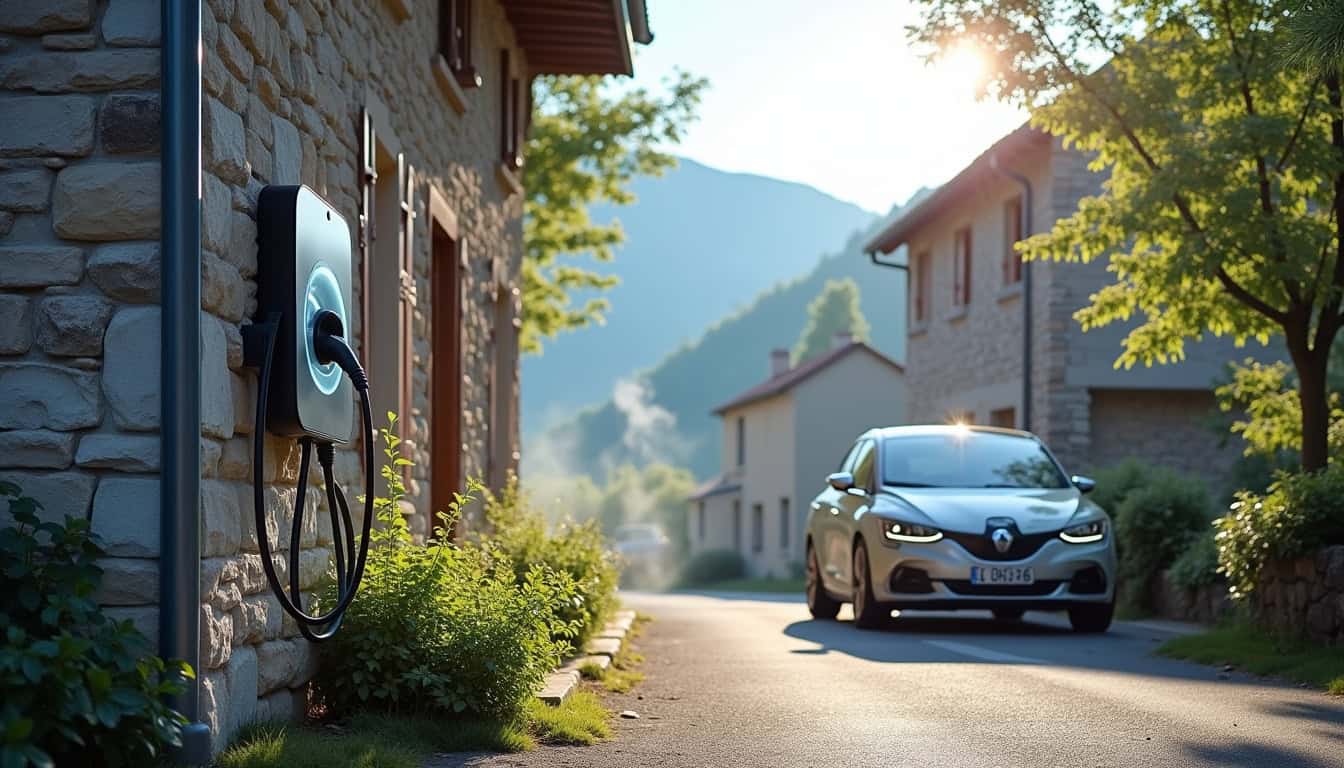 Installation d'une borne de recharge électrique à Barraux, Isère 38530