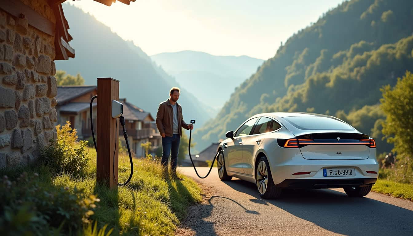 Installation d'une borne de recharge électrique à Montjoie-en-Couserans