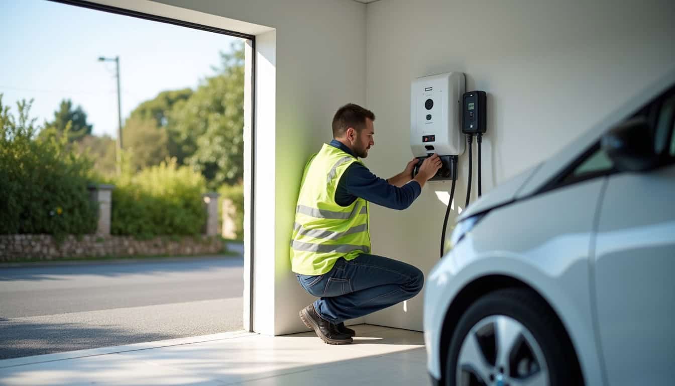 Installation d'une borne de recharge électrique à Sainte-Marie-de-Ré par un technicien certifié IRVE