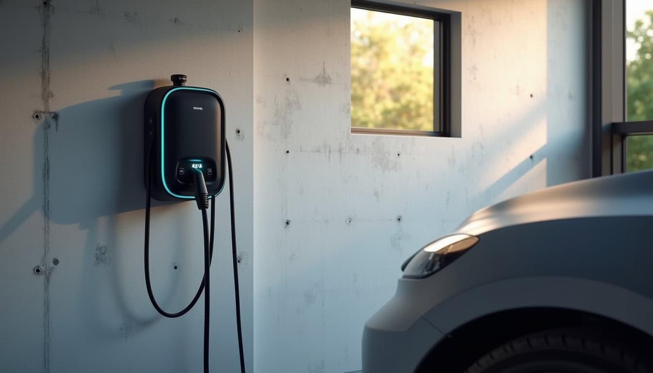 Installation d'une borne de recharge électrique dans un garage à Bois-le-Roi