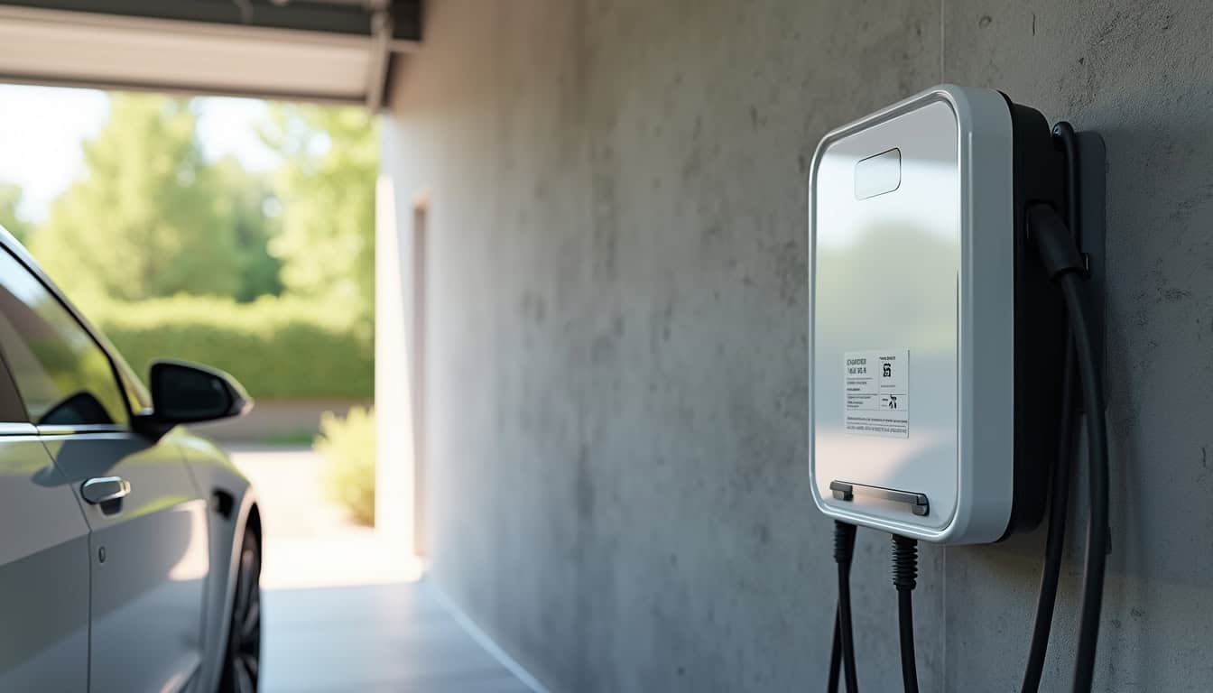 Installation d'une borne de recharge électrique dans un garage à Chirens