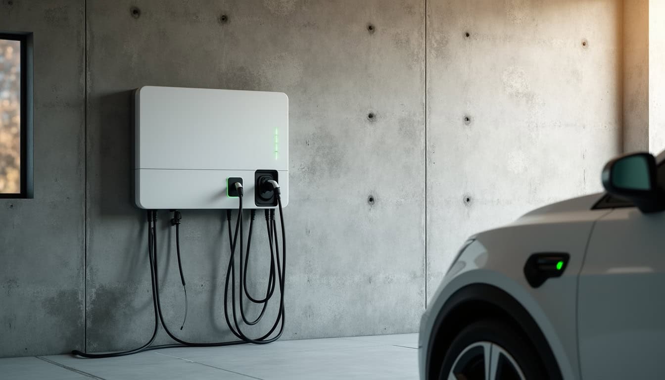 Installation d'une borne de recharge électrique dans un garage à Luzech