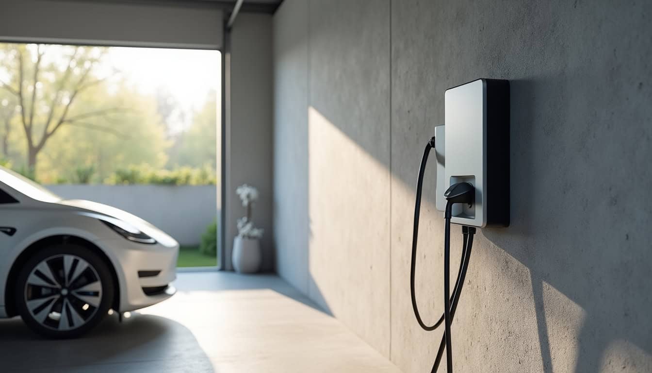 Installation d'une borne de recharge électrique dans un garage à Montgermont