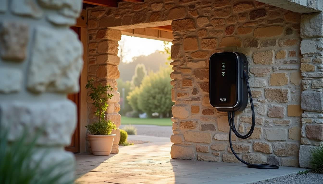 Installation d'une borne de recharge électrique dans un garage à Saint-Geniez-d'Olt-et-d'Aubrac